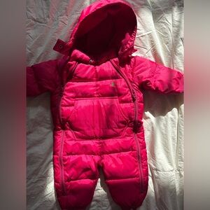 Ralph Lauren pink snow suit 9 mos